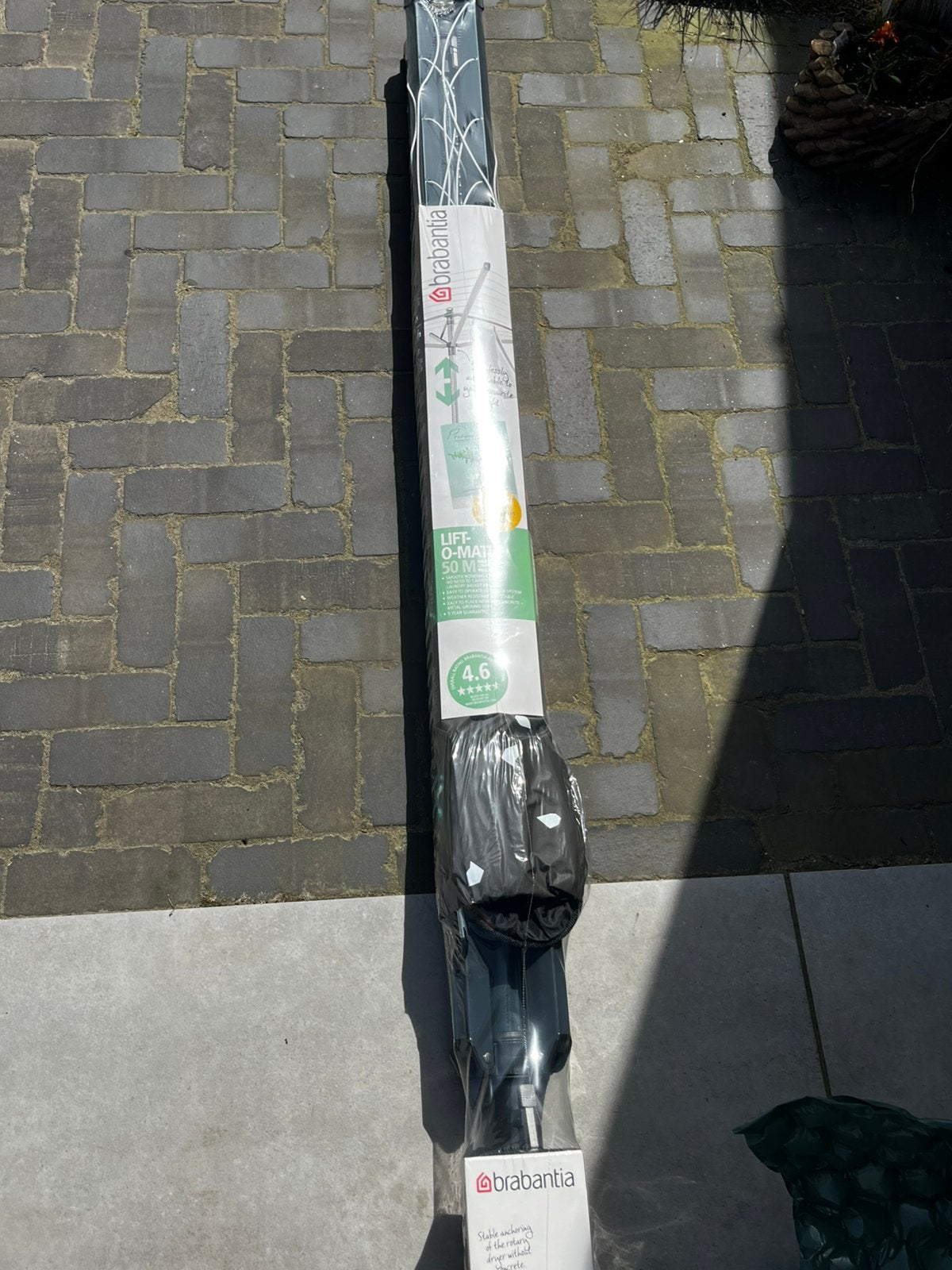 Brabantia lift-O-matic draaimolen, Tuin en Terras, Ophalen, Verstelbaar, Nieuw, 1 tot 2 meter
