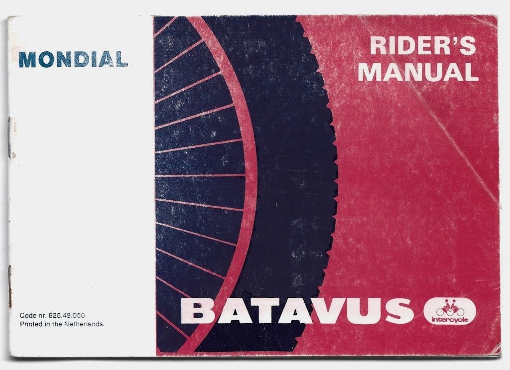 Batavis Mondial manual instructieboekje (5312z), Verzenden, Zo goed als nieuw