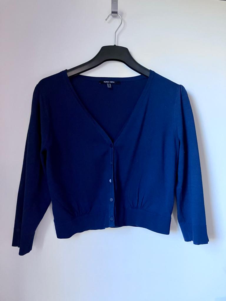 Marie Mero donkerblauw bolero/kort vestje, maat 40, Verzenden, Zo goed als nieuw, Maat 38/40 (M), Blauw