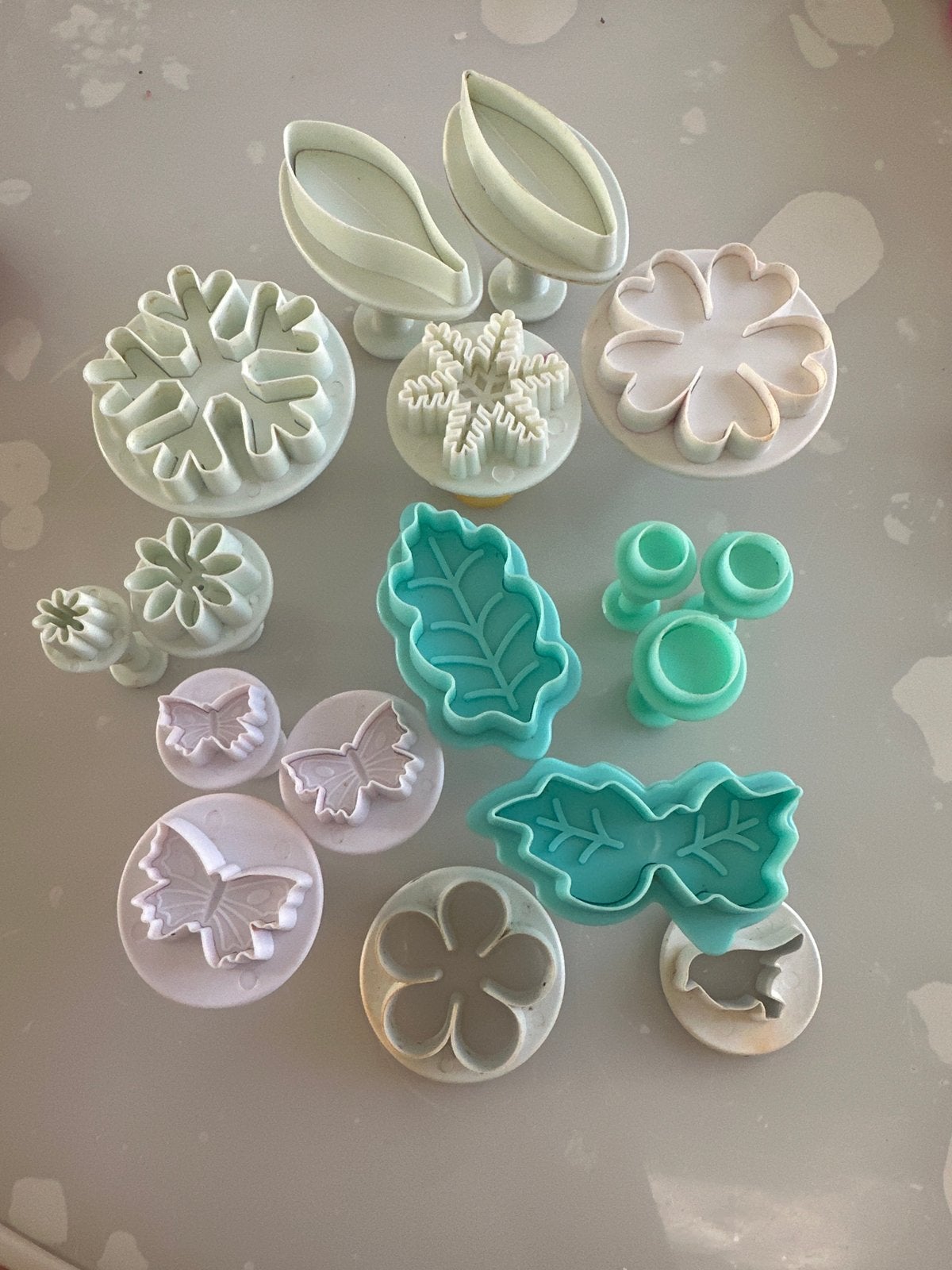 Uitstekers set voor klei, polymeer en fondant, Gebruikt, Gereedschap of Toebehoren, Meerkleurig, Kunststof