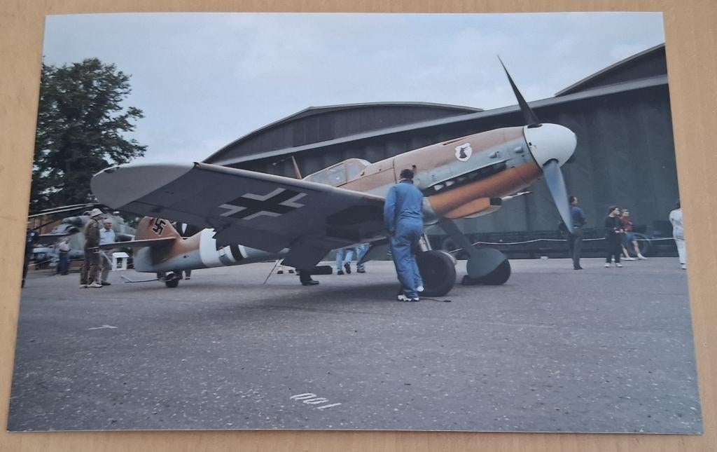 Foto van Messerschmidt vliegtuig, Verzenden, Nieuw, Kaart, Foto of Prent