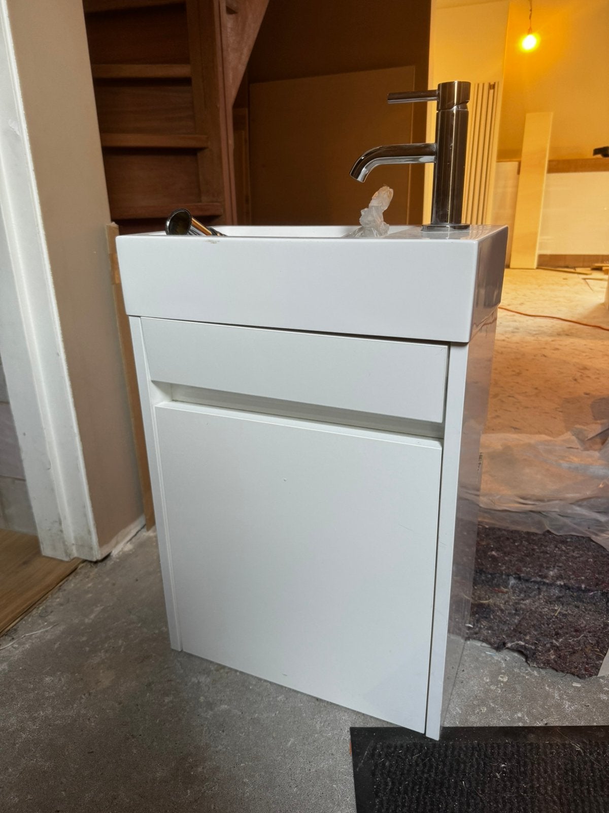Wasmeubel toilet, Huis en Inrichting, Badkamer | Badkamermeubels, Ophalen, 50 tot 100 cm, Zo goed als nieuw, Minder dan 100 cm