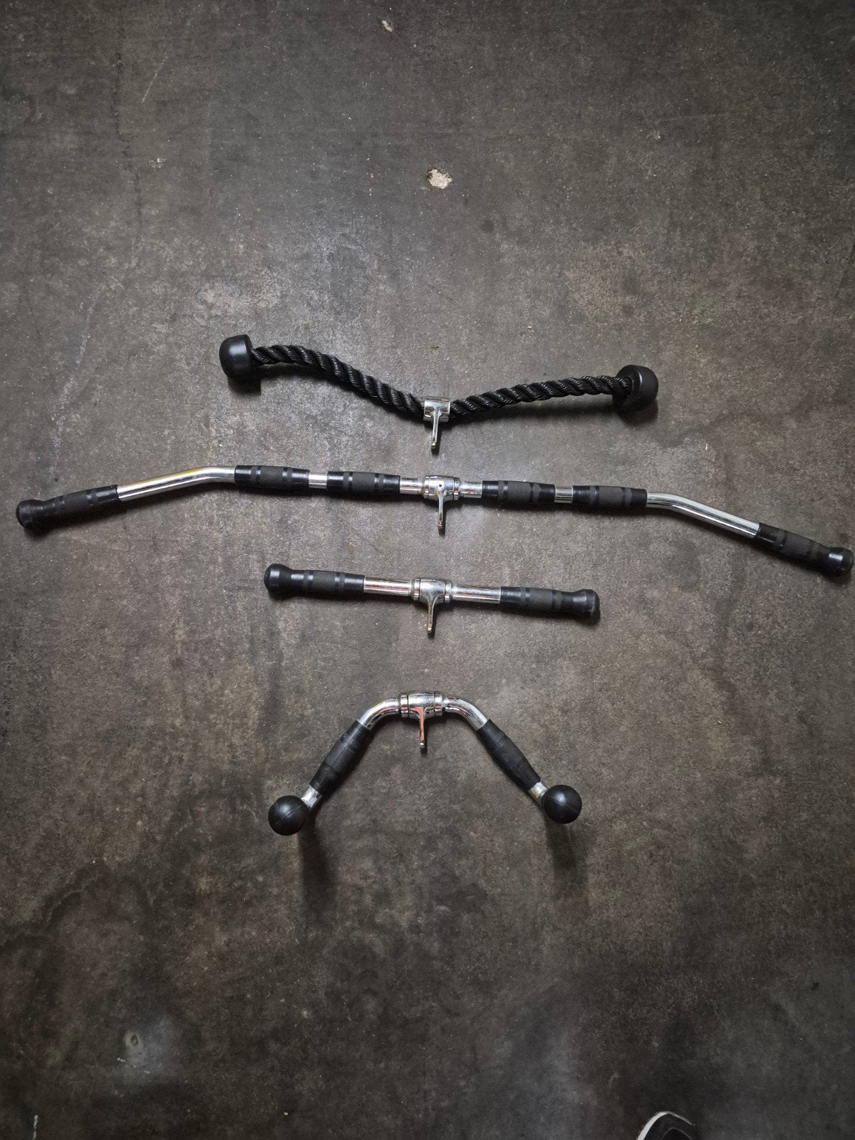 Fitness kabelmachine handvatten set, Ophalen, Gebruikt, Rug, Overige typen