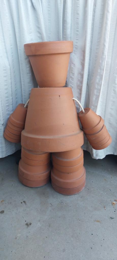 Bloempot pop 57cm hoog, Tuin en Terras, Ophalen