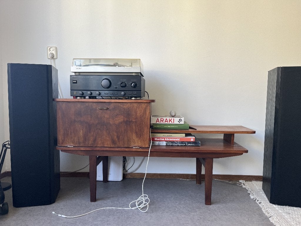 Vintage hifi-set met platenspeler, versterker en speakers, Gebruikt, Losse componenten, Tuner of Radio, Ophalen