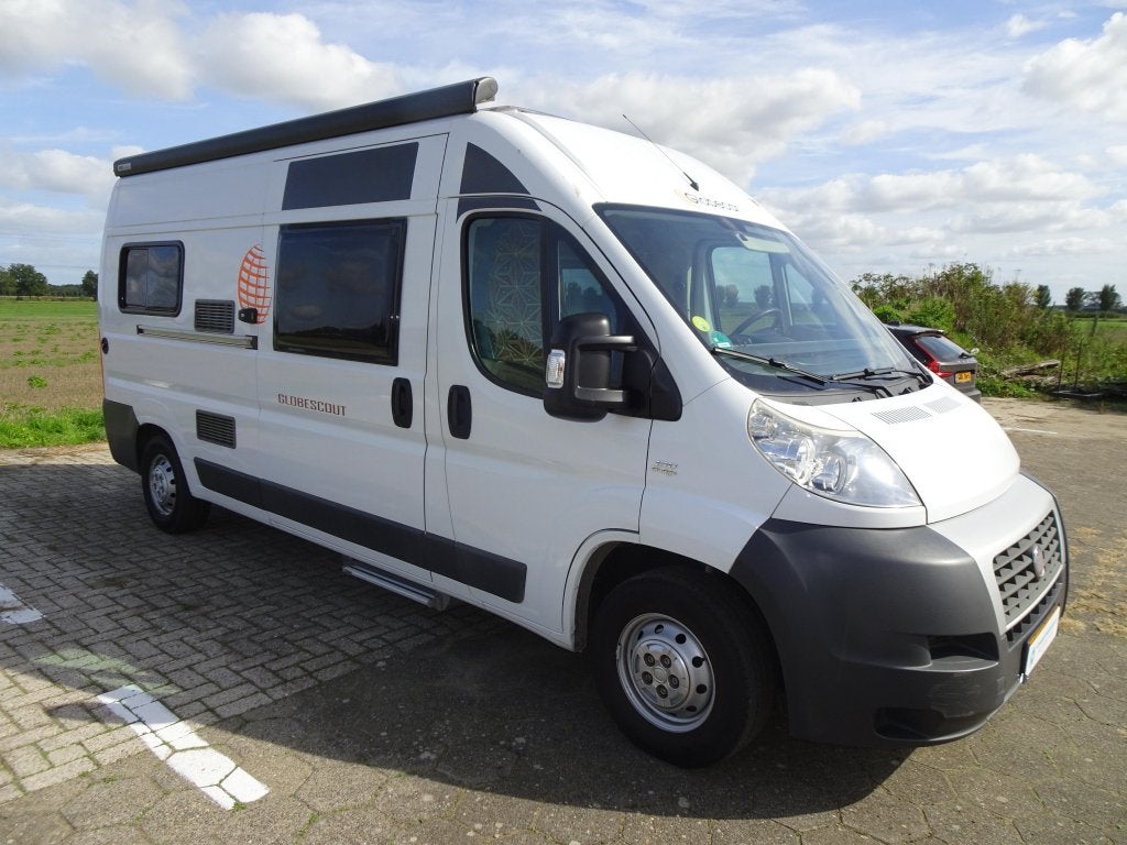 Prachtige Globecar Globescout, Caravans en Kamperen, Overige merken, Buscamper of Camperbus, Ringverwarming, Fiat