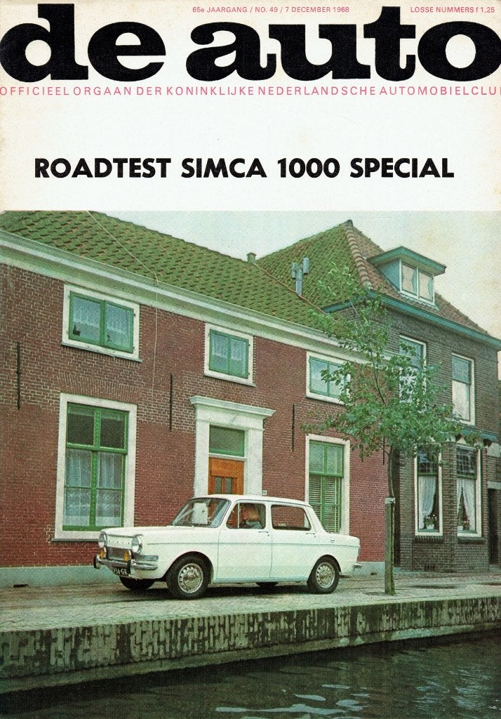 De Auto 1968 nr. 49 (o.a. Simca 1000 Special), Verzenden, Gelezen, Algemeen