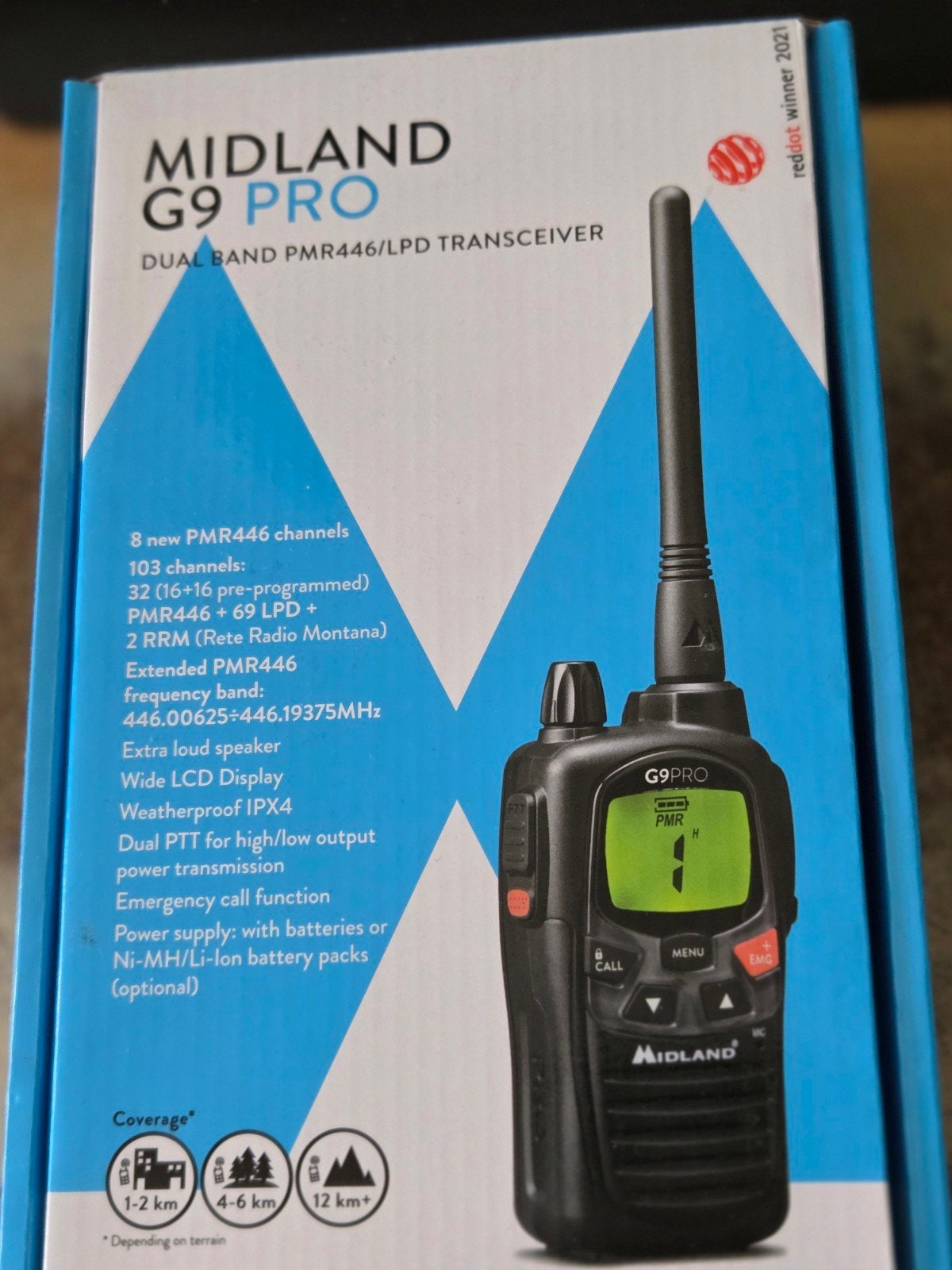 midland g9pro, Telecommunicatie, Zenders en Ontvangers, Ophalen of Verzenden, Zo goed als nieuw, Zender en Ontvanger