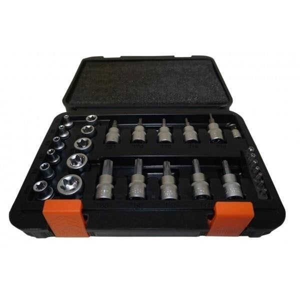 Bitset, Torx Bit En Dopset 3/8 en 1/4 30 Delig [009324], Ophalen of Verzenden, Nieuw
