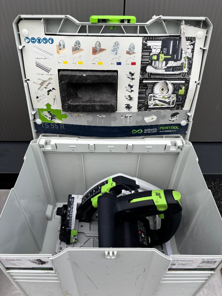 Festool invalzaag TS 55 REBQ-Plus incl systainer, 70 mm of meer, Customerservice-nl@festool.com, Ophalen of Verzenden, 1200 watt of meer