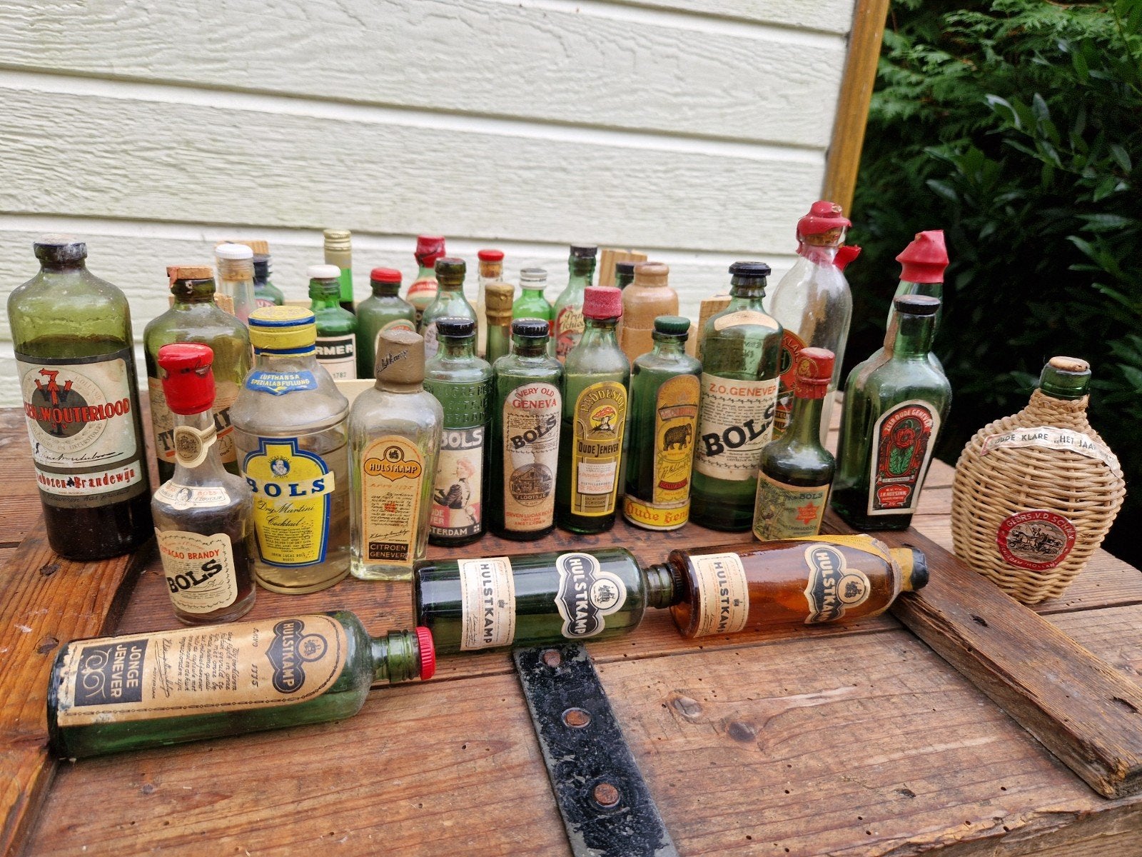 Mini flesjes jenever oud 32 stuks, Ophalen of Verzenden, Overige typen