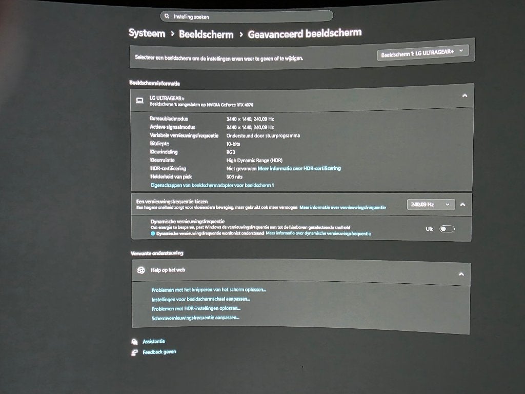 LG UltraGear OLED 34GS95QE-B Zwart, Computers en Software, Monitoren, Zo goed als nieuw, 201 Hz of meer, DisplayPort, HDMI, USB-C