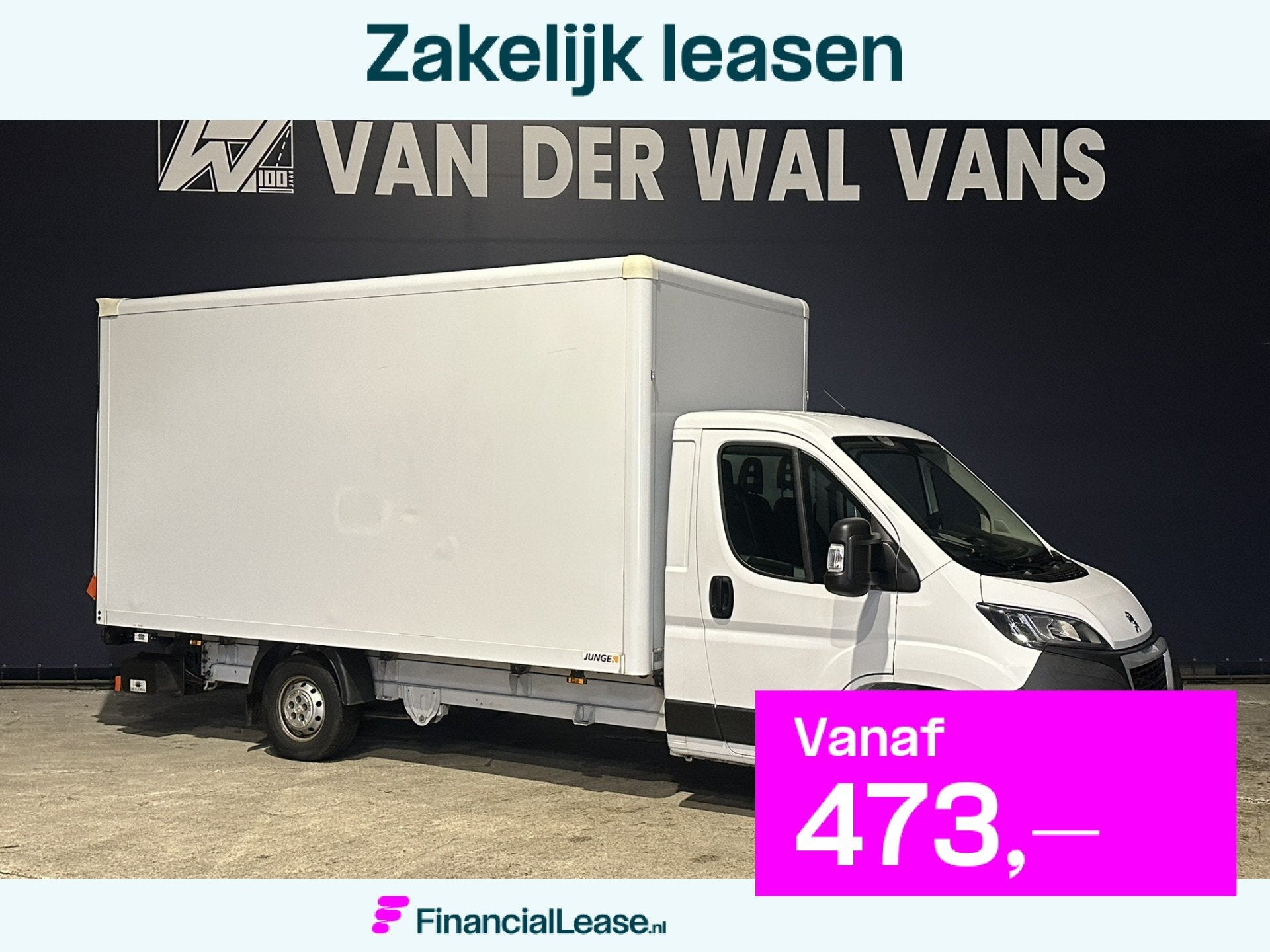 Peugeot Boxer 2.2 BlueHDi 141pk Bakwagen 436cm Lang Laadklep, Voorwielaandrijving, Dealer onderhouden, Stof, Gebruikt