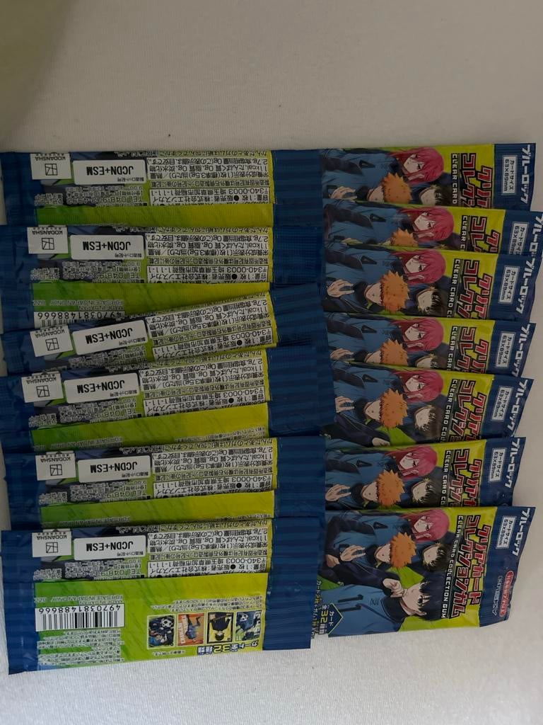 Blue Lock Clear Card Collection Gum - Nieuw en Geseald, Ophalen of Verzenden, Zo goed als nieuw, Booster