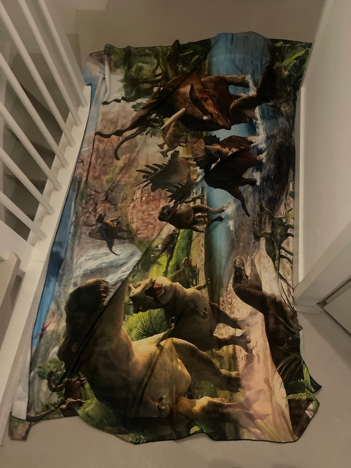Dino Wandkleed - 200x150 cm - Jongenskamer Decoratie, Gebruikt, Meerkleurig, Ophalen of Verzenden, Wandkleed