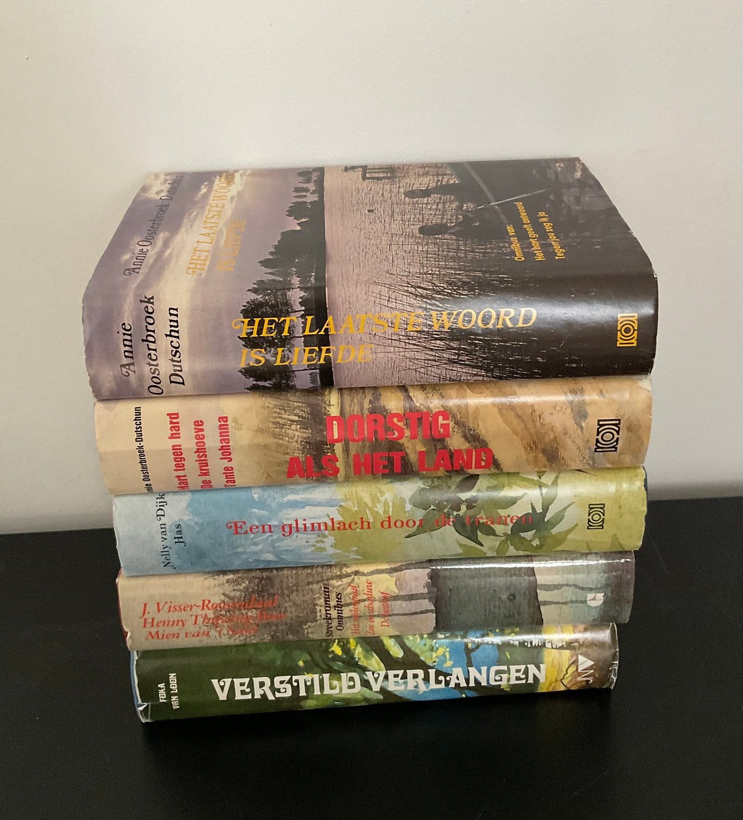 5 streekromans van o.a. Annie Oosterbroek, Nelly van Dijk, Boeken, Ophalen of Verzenden, Zo goed als nieuw, Noord-Brabant