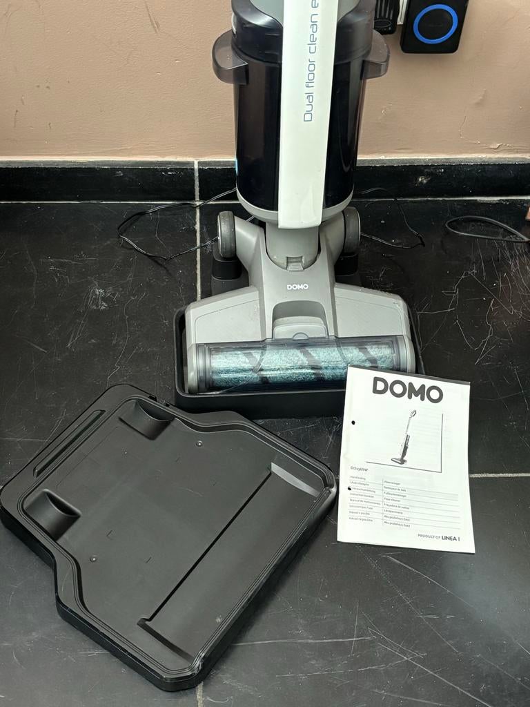 Domo DO236SW 2-in-1 Draadloze Vloerreiniger, Witgoed en Apparatuur, Stofzuigers, Ophalen, Overige typen, Zo goed als nieuw, Minder dan 1200 watt
