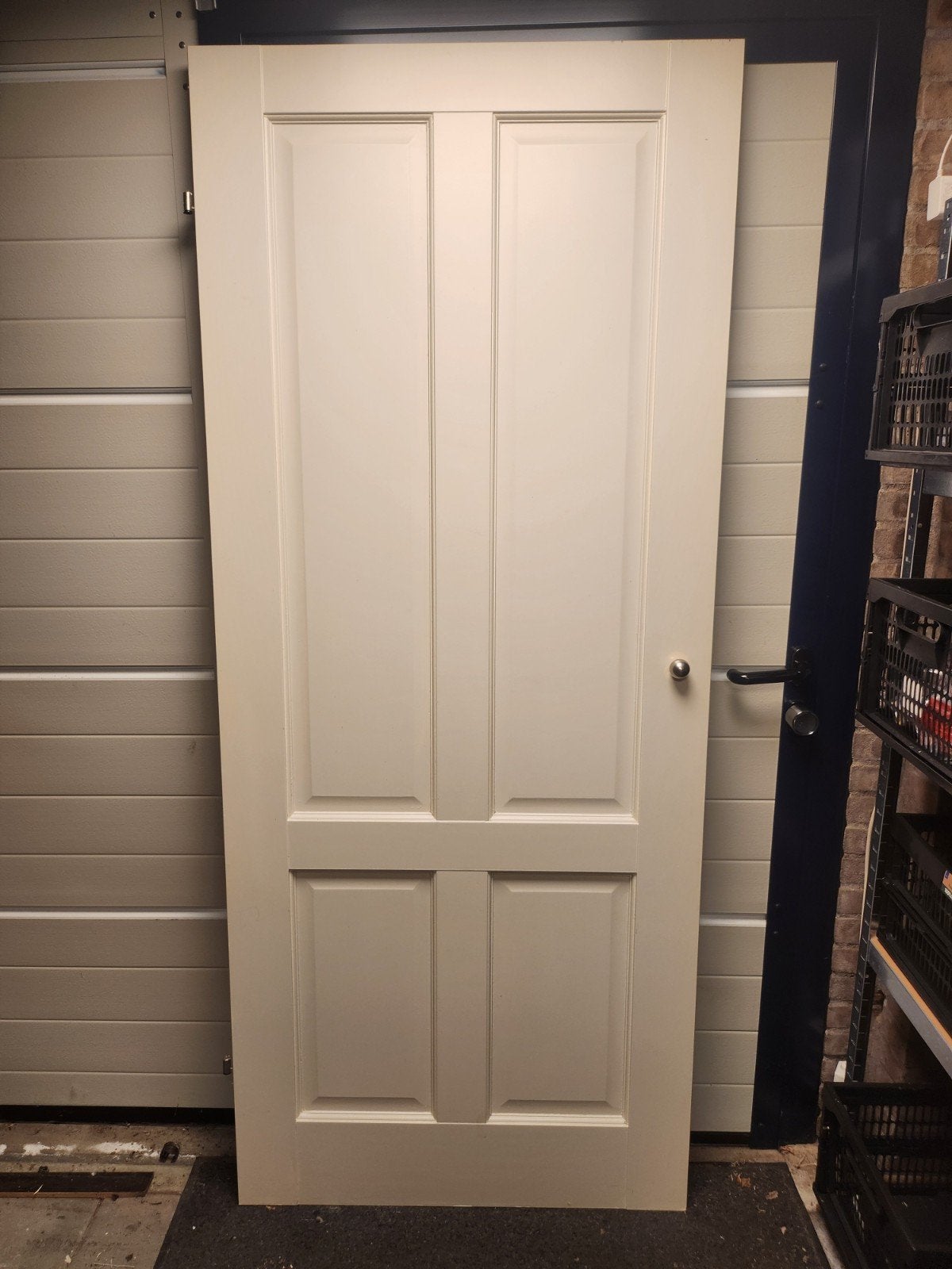 Massieve paneeldeur TA2000 - 83x201.5 cm, RAL 9010, Gebruikt, 80 tot 100 cm, Binnendeur, Ophalen of Verzenden