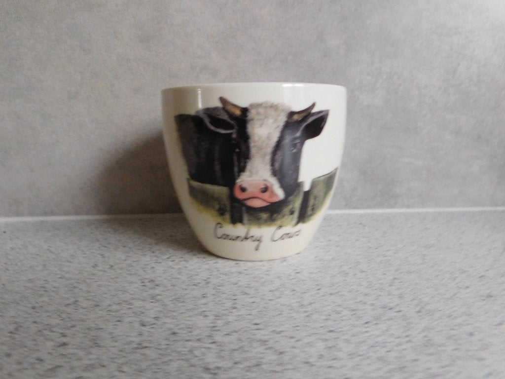 Mok Country Cows JET by ter Steege - 7x8,5 cm, Keramiek, Landelijk/Boerenbont, Zo goed als nieuw, Jet by Ter Steege