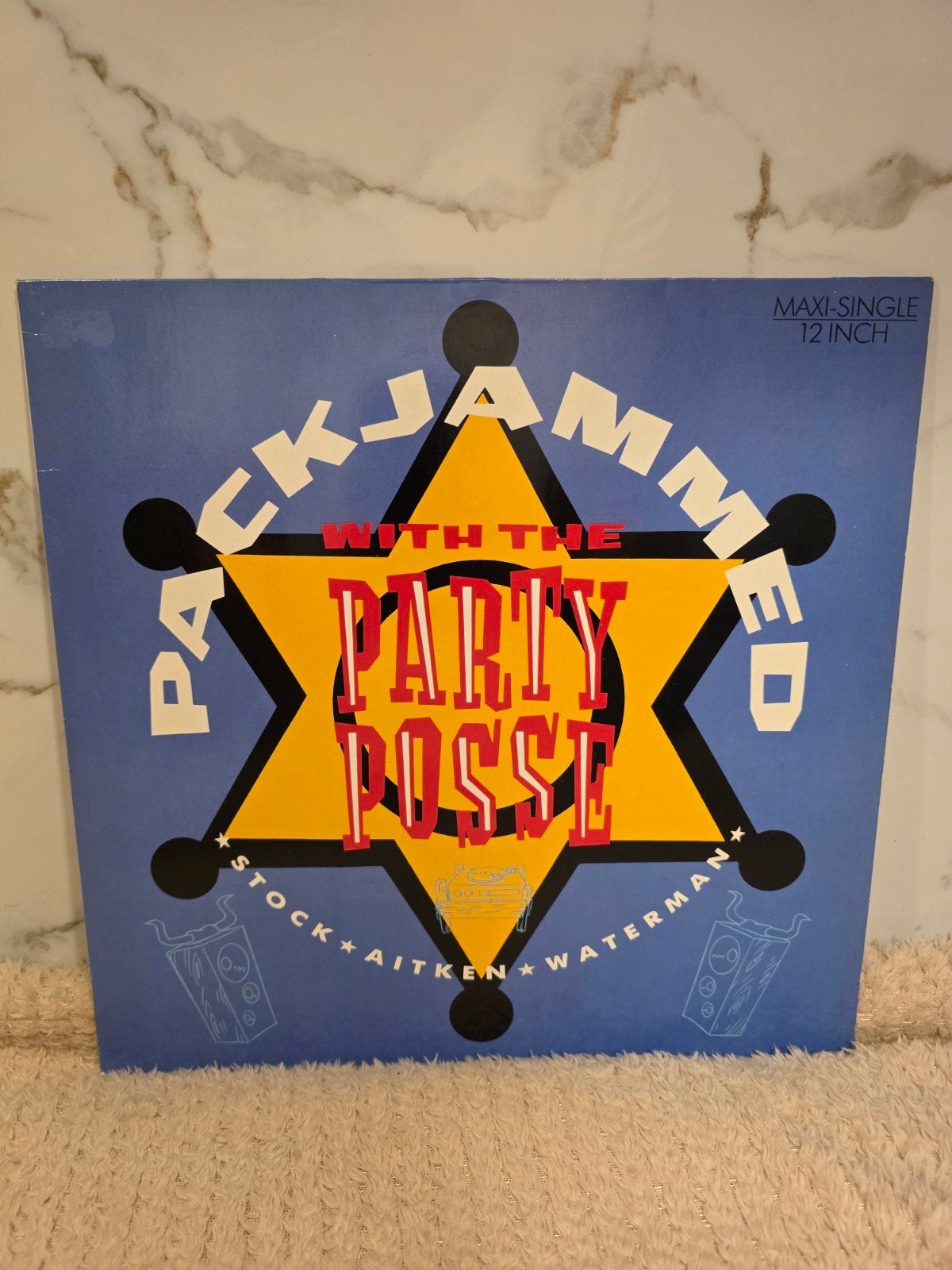 Stock Aitken Waterman – Packjammed (12”, 1987), Ophalen of Verzenden, Gebruikt, 12 inch