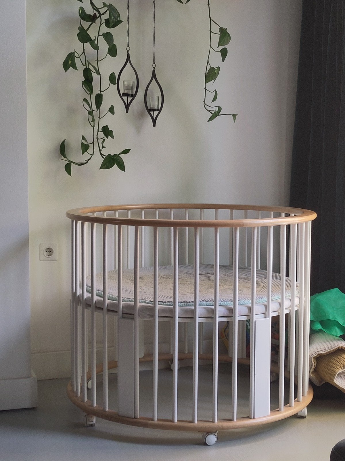 Bopita ronde box, Kinderen en Baby's, Boxen, Ophalen, Zo goed als nieuw, Rond, In hoogte verstelbaar