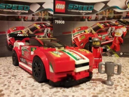 TOPSTAAT Lego Speed Champions Ferrari 458 Italia GT2 75908, Lego, Ophalen of Verzenden, Zo goed als nieuw, Complete set