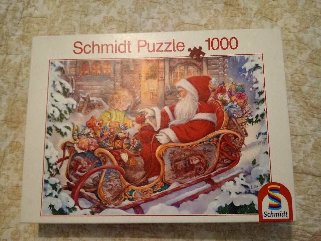 Puzzel Kerstman, Ophalen of Verzenden, 500 t/m 1500 stukjes, Gebruikt, Legpuzzel