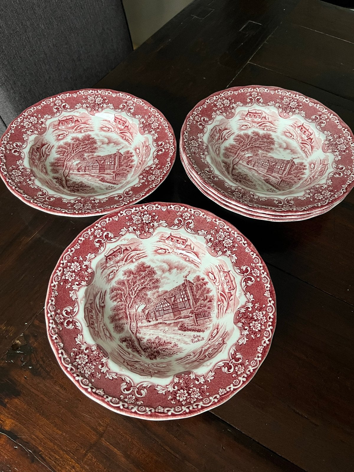 Grindley English Country Inns Soepkommen - Set van 4, Antiek en Kunst, Ophalen of Verzenden