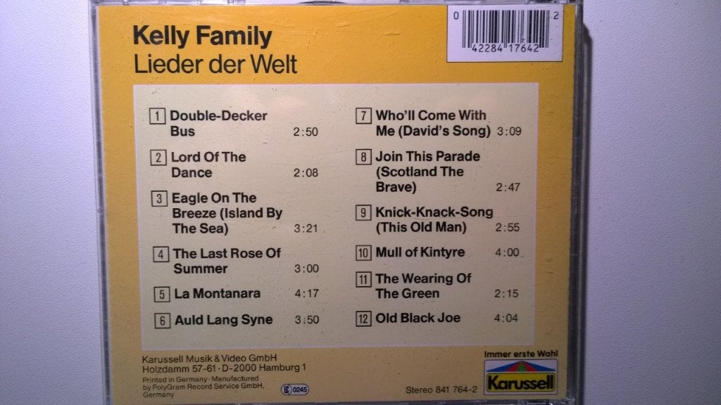 The Kelly-Family - Lieder Der Welt, Ophalen of Verzenden, Zo goed als nieuw, Pop, Album