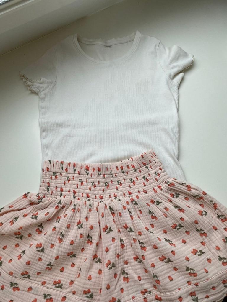 (Merk)Kleding blouse rok broek playsuit nieuw(staat)140 146, Meisje, Ophalen of Verzenden, Zo goed als nieuw, Jurk of Rok