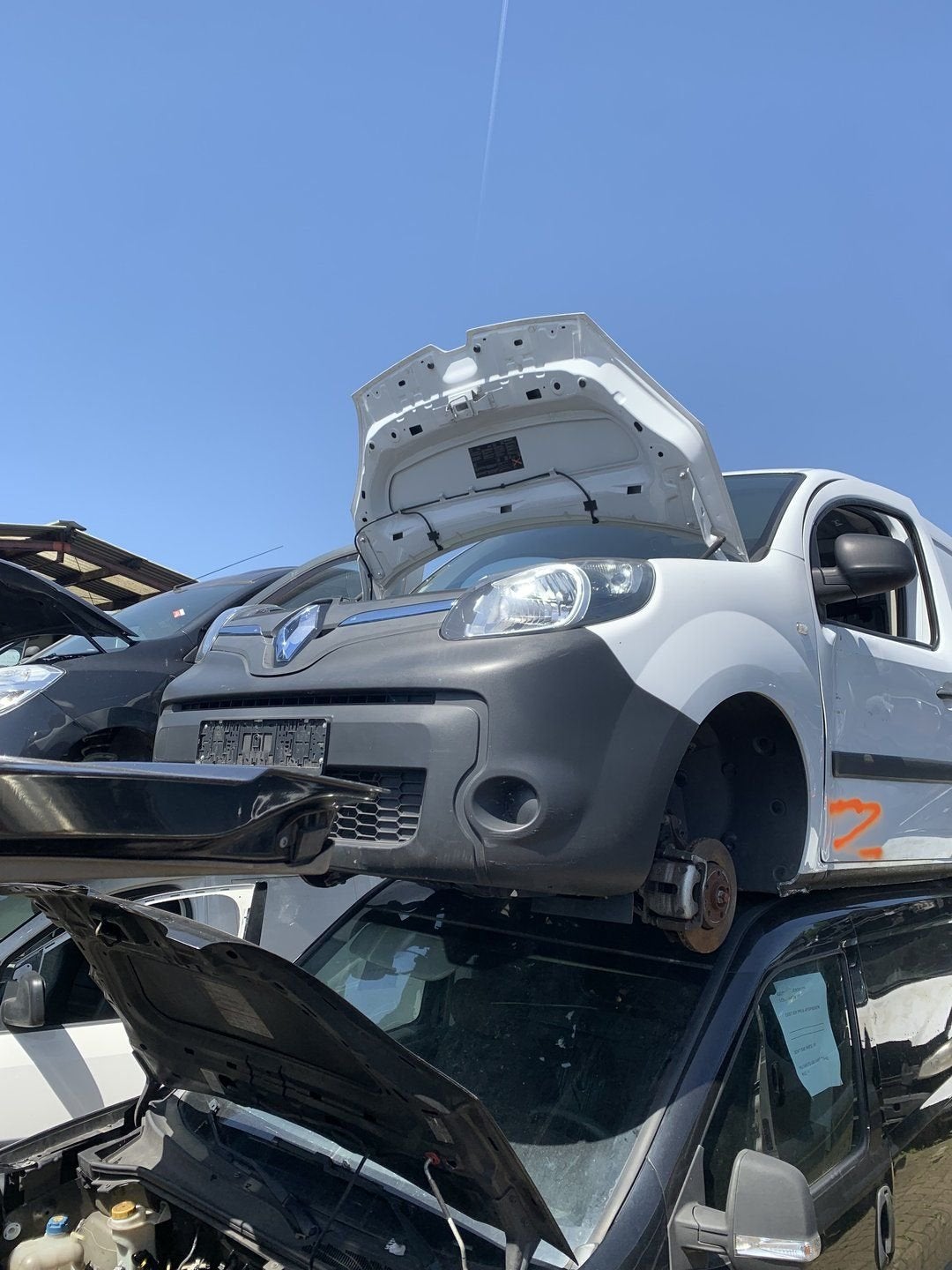 voorkop renault kangoo ZE 2013 tot 2018 wit electric, Ophalen, Gebruikt, -, Renault