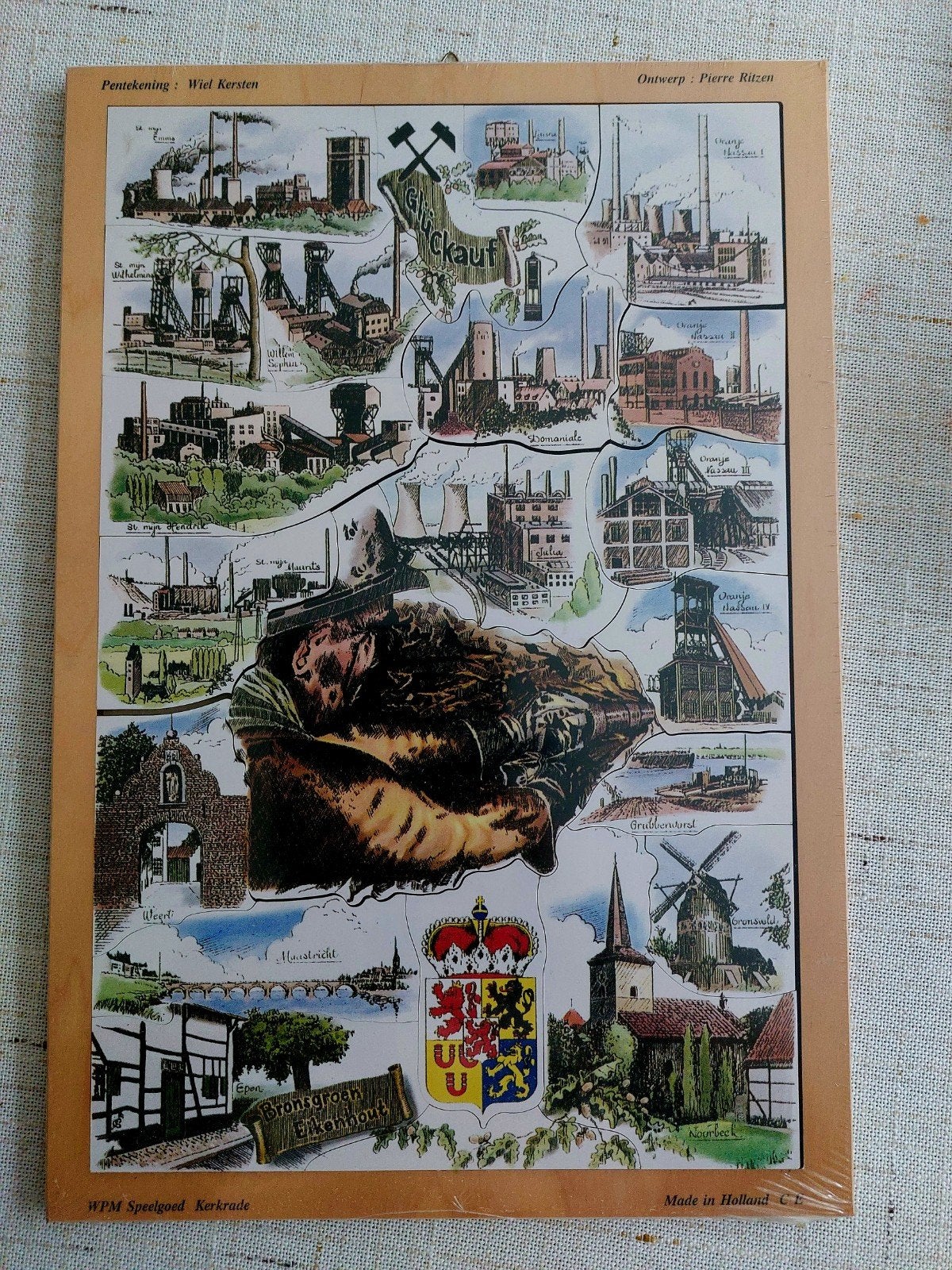 Vintage Limburg Puzzel - Wiel Kersten & Pierre Ritzen, Hobby en Vrije tijd, Ophalen of Verzenden, Nieuw