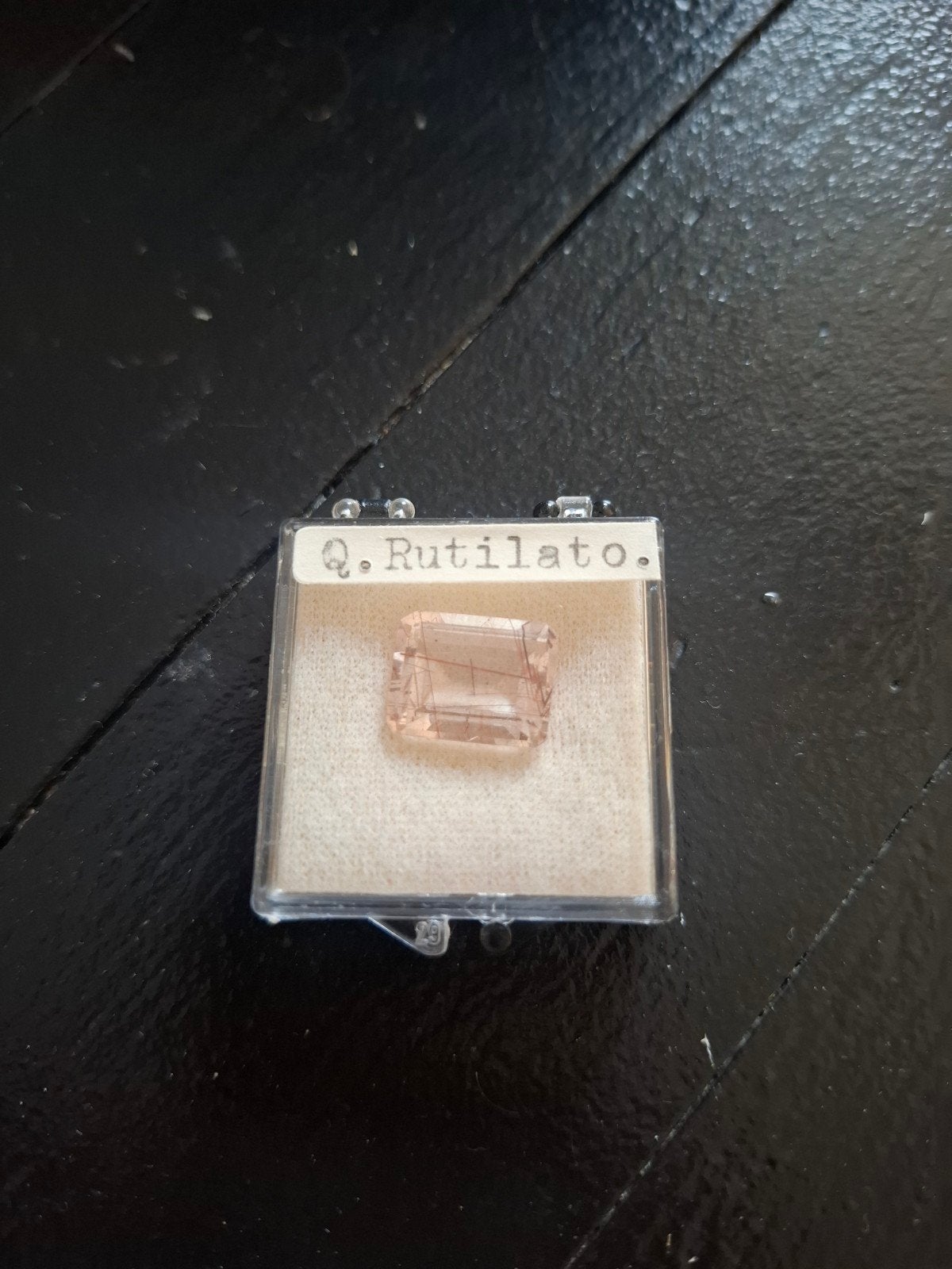 Kwarts Rutilato - 7.68 Ct - Brazilië, Ophalen of Verzenden, Gebruikt