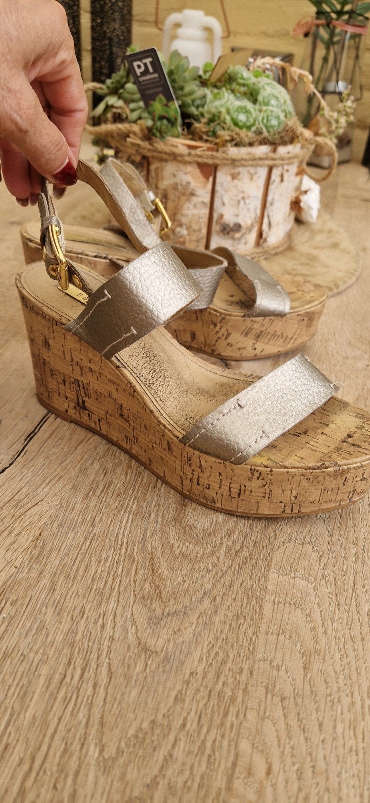 esprit sleehak schoenen mt 39, Overige kleuren, Zo goed als nieuw, Esprit, Sandalen of Muiltjes