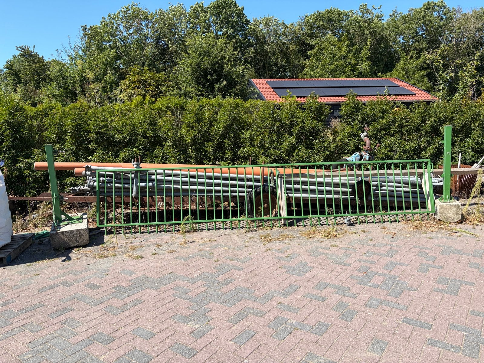 Gebruikte poort hekwerk, Ophalen, Met poort, Gebruikt, Spijlenhekwerk