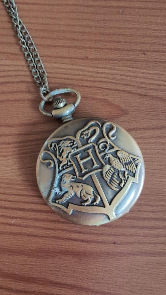 Vintage Harry Potter Metalen Zakhorloge Brons, Ophalen of Verzenden, Nieuw, Gebruiksvoorwerp