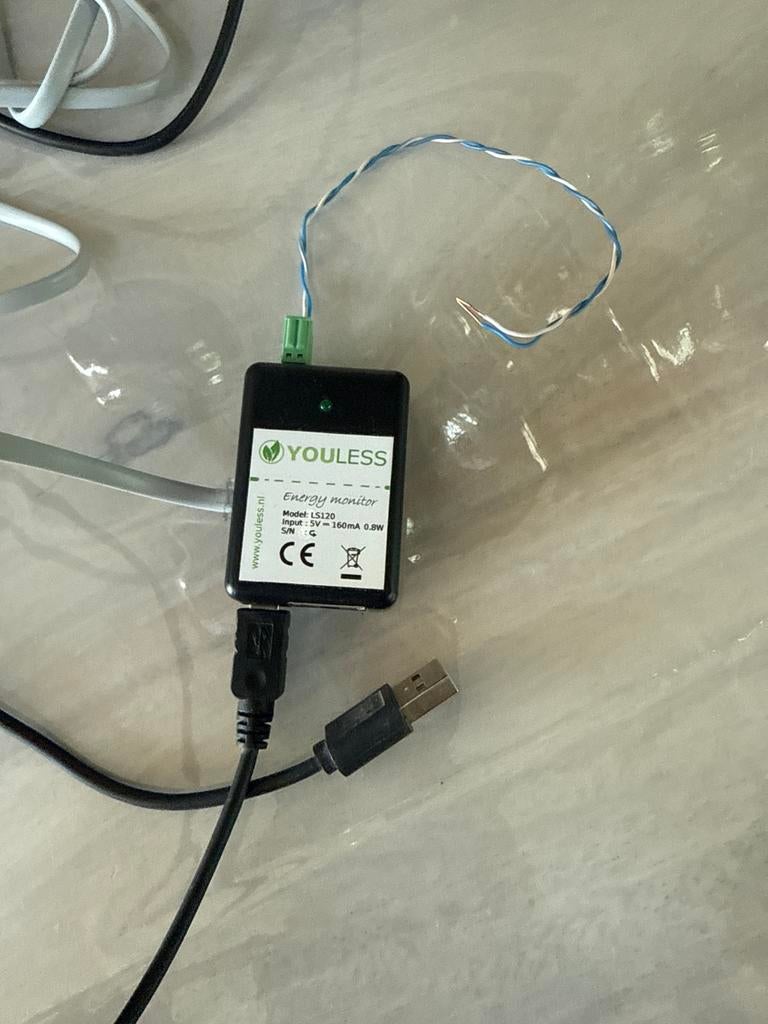 Youless LS120 Energiemonitor - Slim Energieverbruik, Ophalen of Verzenden, Gebruikt, Overige typen