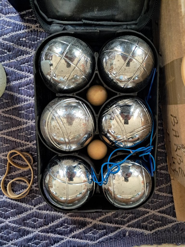Jeu de Boules/ Peteanque set - 6 metalen boules, Sport en Fitness, Gebruikt, Stationharlingen@welzijnedison.nl, Jeu de Boules