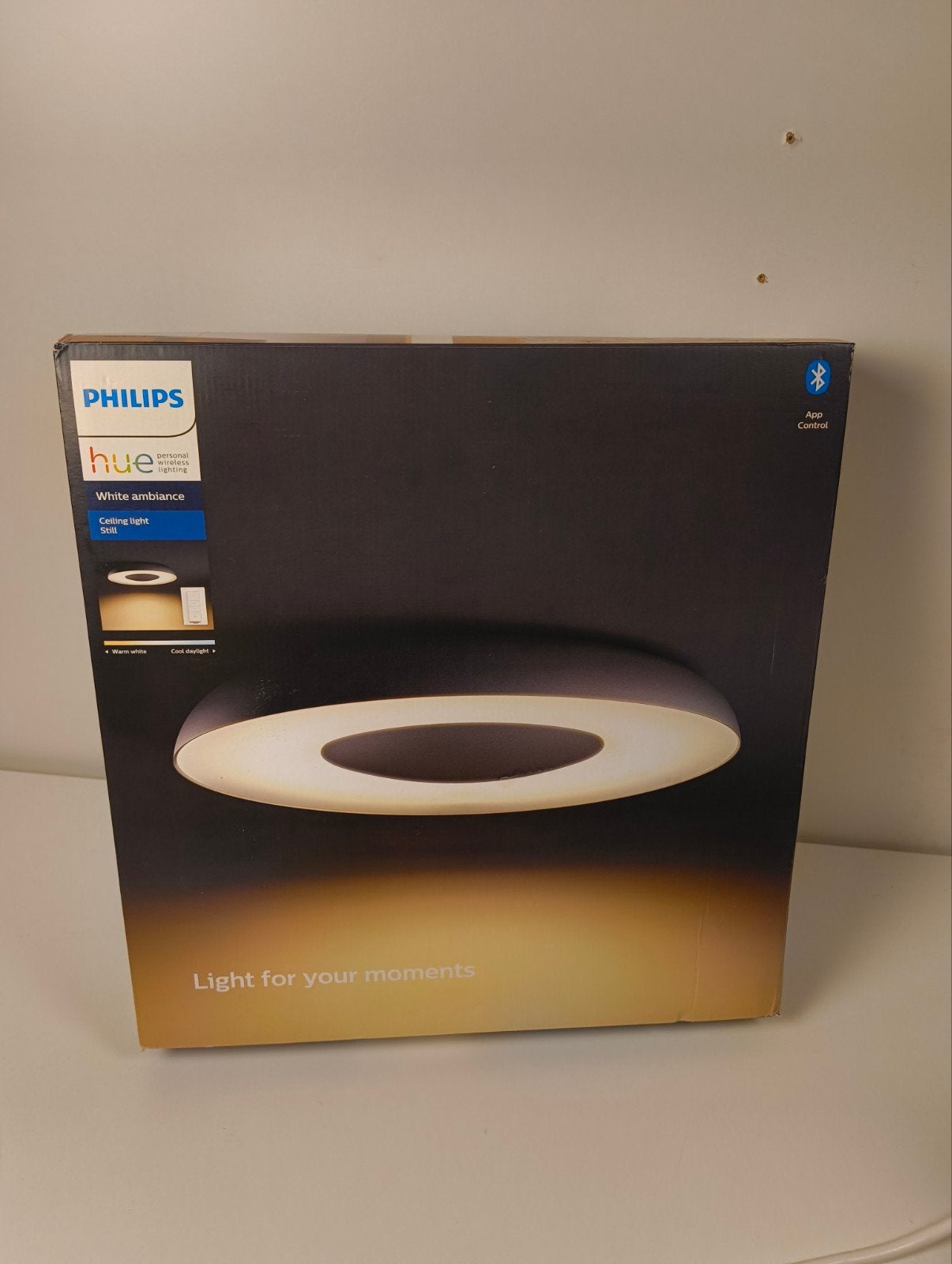 Philips Hue Still plafondlamp White Ambiance zwart, Metaal, Wit, Nieuw, Overige fittingen