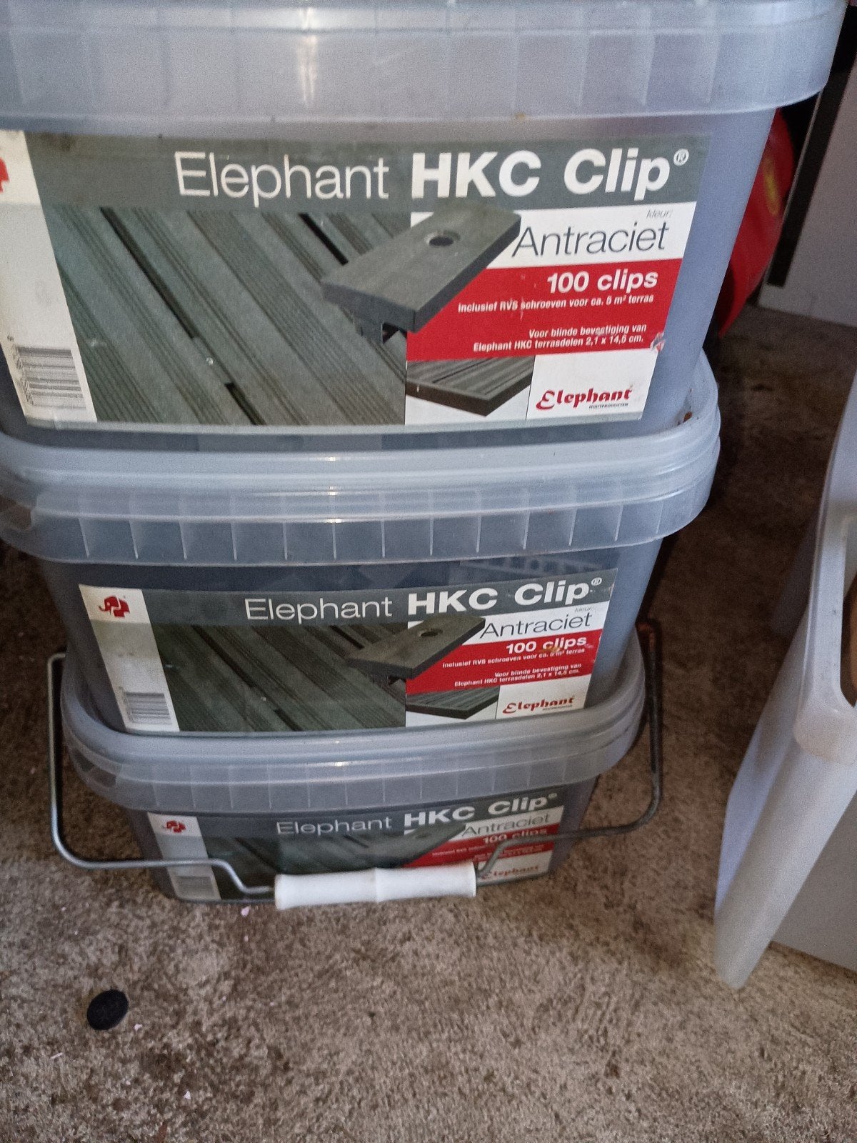 287 Elephant HKC Clip Antraciet en 41 grijze, Ophalen, Gebruikt, Minder dan 50 mm, Overige typen