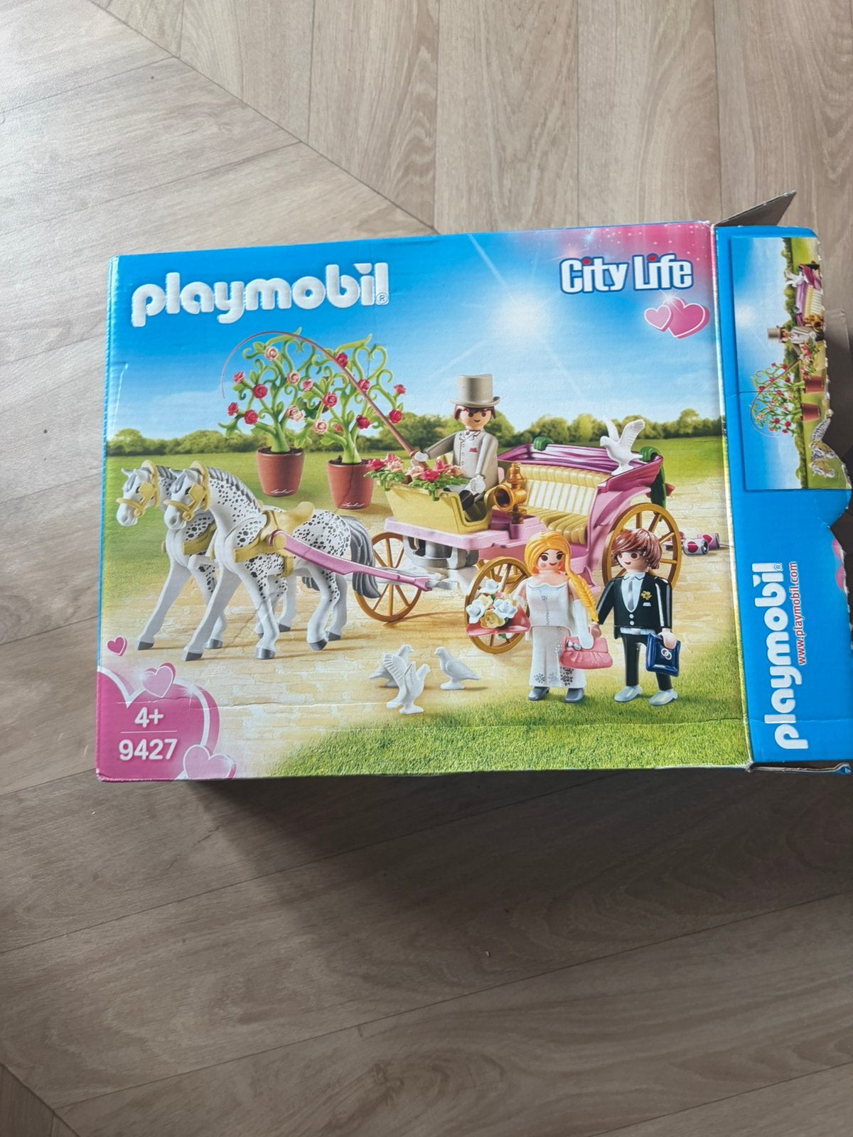 Playmobil huwelijkskoets, Kinderen en Baby's, Complete set, Overige typen, Ophalen of Verzenden, Zo goed als nieuw