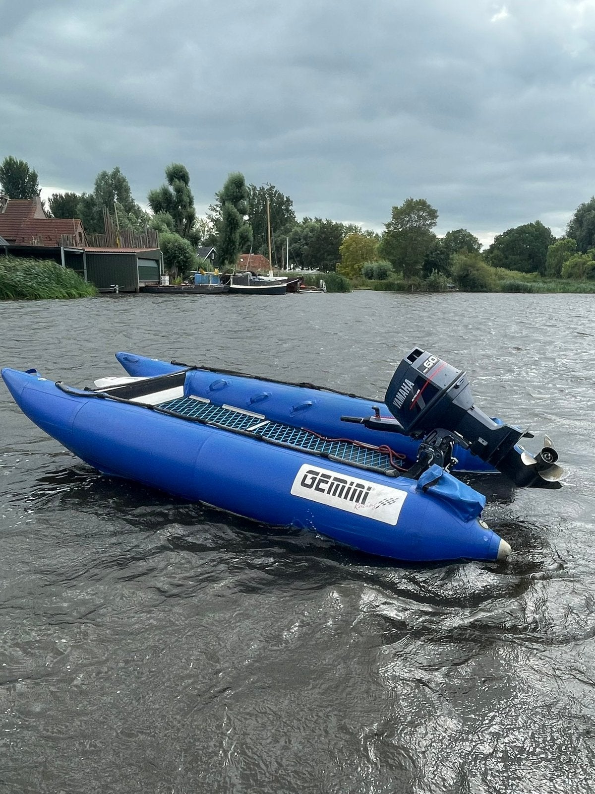 Yamaha 60 pk autolube kortstaart + Gemini zapcat 420, Ophalen of Verzenden, Zo goed als nieuw, 30 pk of meer, Buitenboordmotor