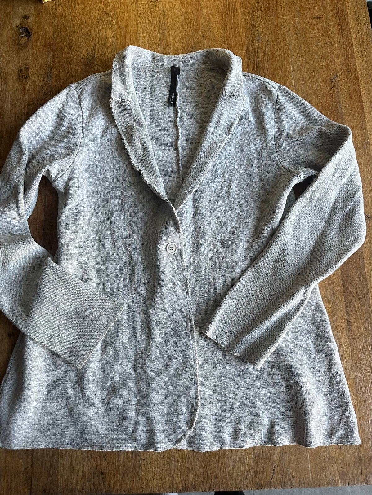 10DAYS Vest Colbert Blazer Grijs Maat 2 38 M, Ophalen of Verzenden, Zo goed als nieuw, Maat 38/40 (M), Grijs