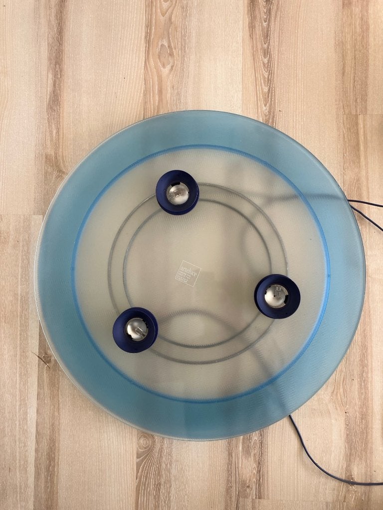 Arteluce Aurora 1040 design hanglamp / eettafel lamp, Ophalen, Gebruikt, Post modern, jaren 80, Overige fittingen
