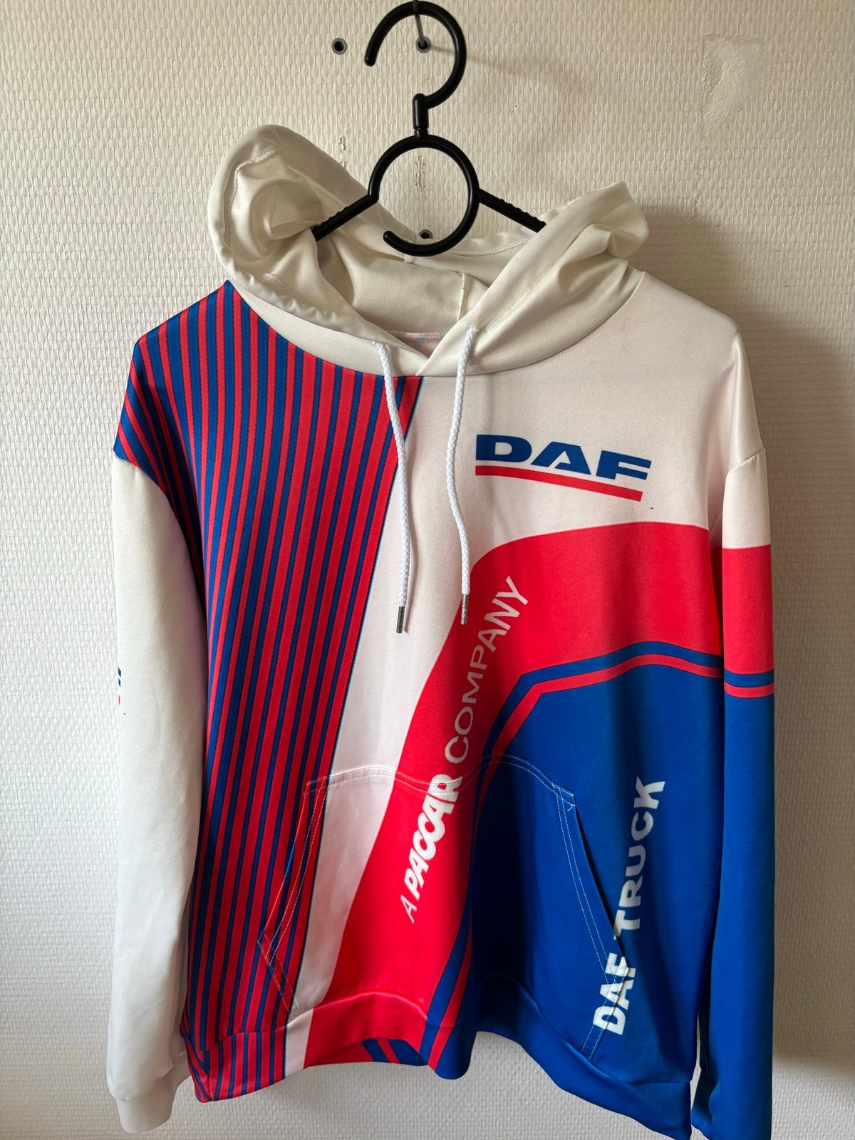 DAF Truck Hoodie - Rood, Wit, Blauw - Maat L, Ophalen of Verzenden, Gedragen