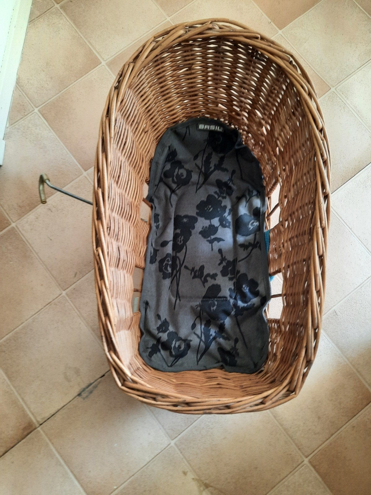 Hondenmand 58x37 voor op de fiets, Ophalen, Riet