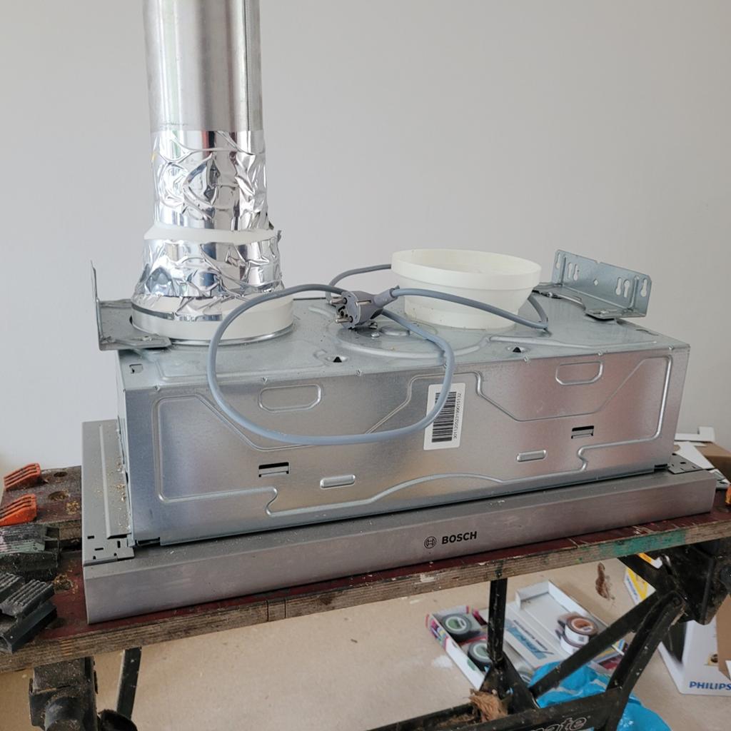 Bosch Vlakscherm Afzuigkap 60 cm, Witgoed en Apparatuur, Afzuigkappen, Gebruikt, Ophalen of Verzenden, Inbouw, Vlakschermkap