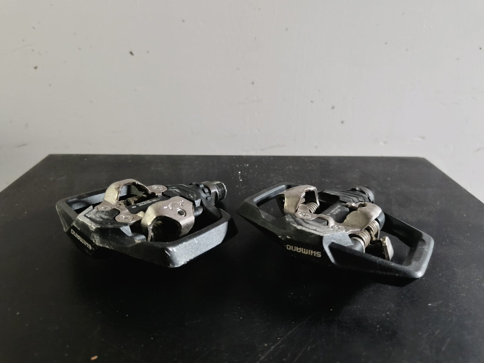 Shimano SPD Pedalen - Gebruikt maar functioneel, Crankstel of Pedalen, Gebruikt, Ophalen of Verzenden, Aluminium