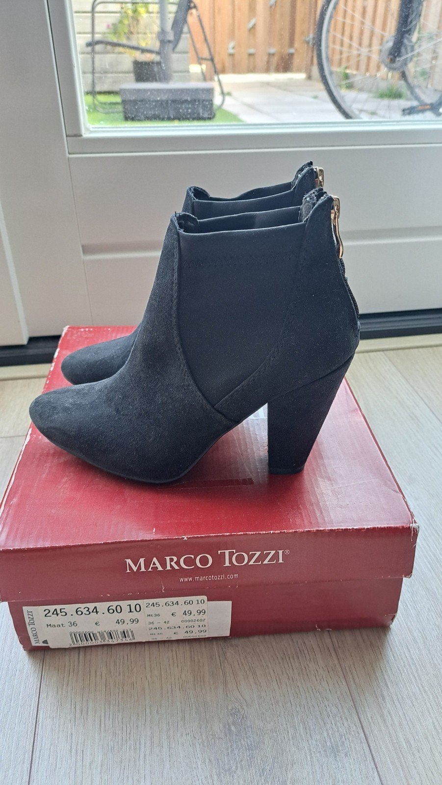 Nieuwe Marco Tozzi enkellaarsjes - Maat 36, Zwart, Lage of Enkellaarzen, Marco Tozzi, Nieuw