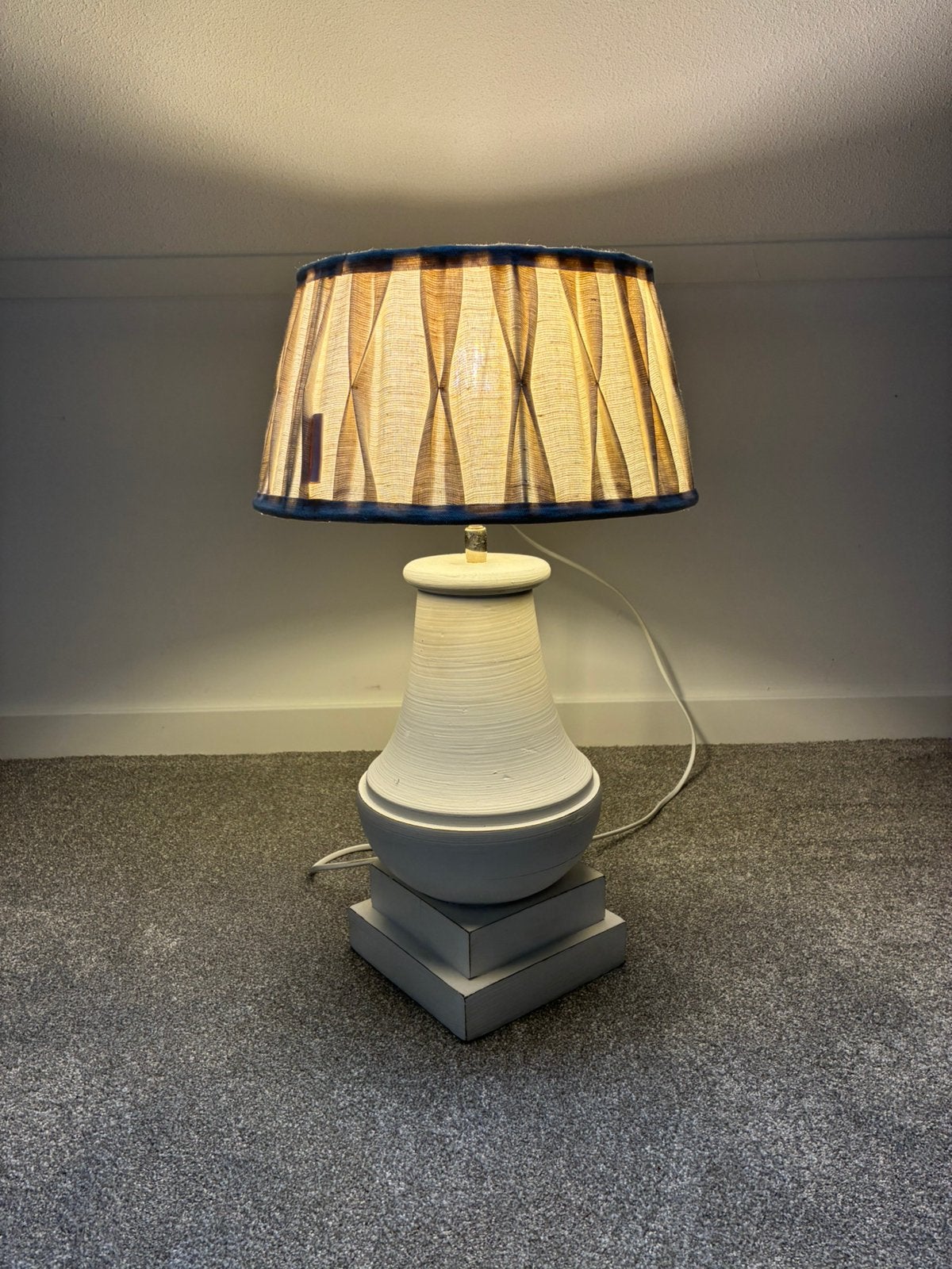 Landelijke lamp, Inclusief lichtbron, Nachtlamp, Wit, Ophalen of Verzenden